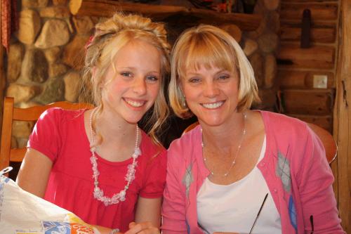 Emily with her mom, Megan.