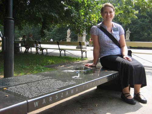 Me on a Chopin bench