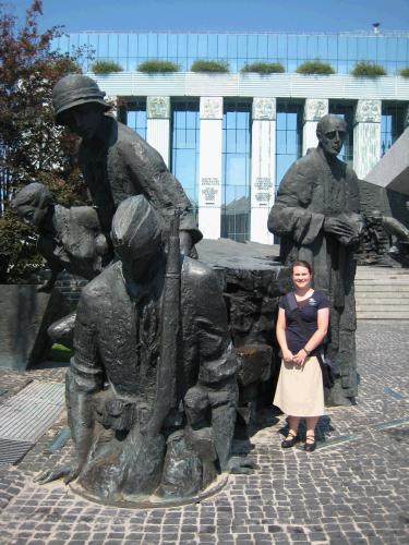 Warsaw Uprising monument.