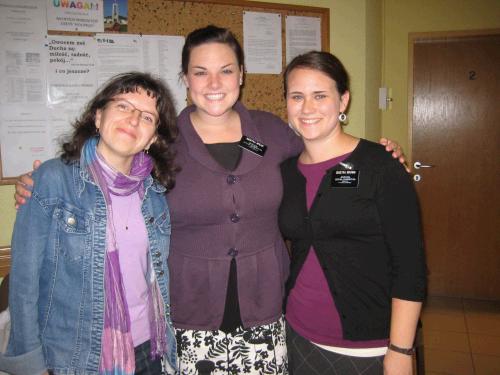 Us with Monika (district Primary president and so cute :) ). We were all wearing purple so we decided to take a picture.