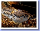 Rise and shout, the Cougars are out!  During Freshman Orientation, the entire marching band filed into the Marriott Center to pep things up a bit.  It was actually pretty cool.