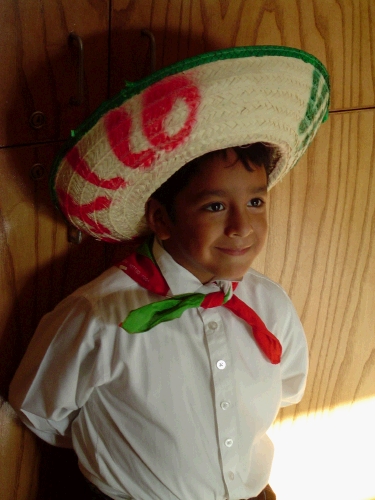 Brother Carrasco's son -- the elders call him Carrascito.  Pretty cute, huh?