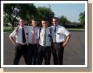 Loren on the right with his companion Elder Bodily and another set of missionaries in Edinburg, Texas.