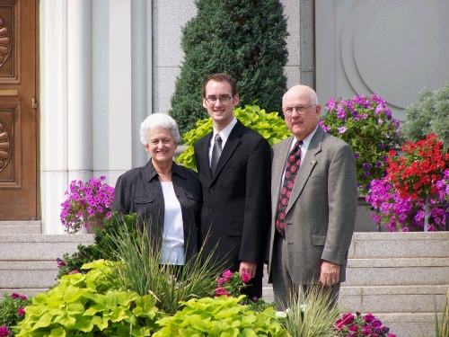 Grandma and Grandpa were also there to help us celebrate.