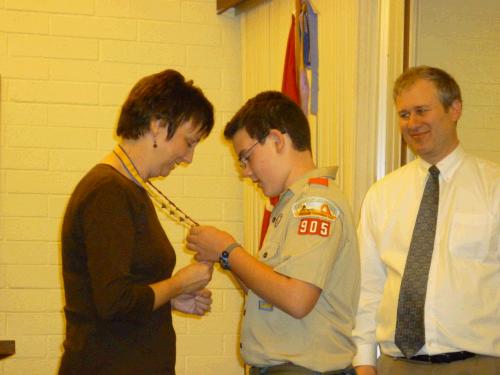 I have quite the collection of "Mother's" pins to brag about my boys' scouting achievements...